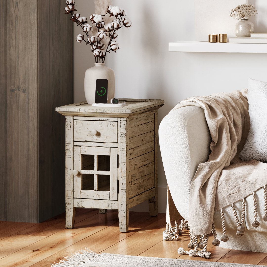 Jofran | Rustic Shores Power Chairside Table